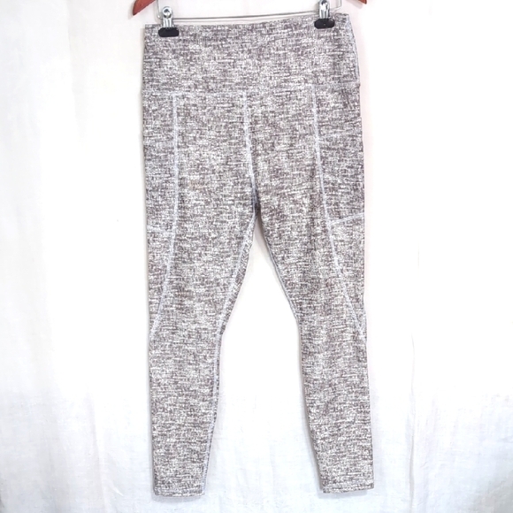 Scorpio Sol Heather Grey Athletic Leggings High Rise Ankle Length Size XL - Picture 1 of 6